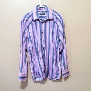 7 Downie St. Striped Dress Shirt